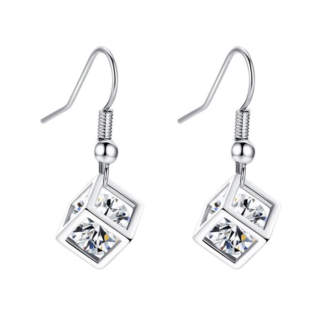 XZNGL Fashion Crystal Drop Earring Necklace Dangle Earrings Long Jewelry Set