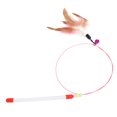 thumbnail image 4 of LHCER Wire Chaser Wand Teaser,Pet Feather Teaser Retractable Wand Interactive Feather Toys Fishing Rod For Cats Play Exercise,Retractable Wand Cat Toy, 4 of 8