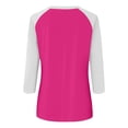 thumbnail image 4 of Birdeem Blouse pour Femmes Mode pour Femmes T-Shirt Imprimé Manches 3/4 Blouse Col Rond Hauts Décontractés, 4 of 12