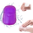 thumbnail image 2 of 40 Pieces Disposable Hand Soap Paper - Portable, for Travel, Hiking, etc., Pocket - sized Box, Made of Soap and Plastic Box, Keeps Hands Clean and Hygienic, 2 of 6