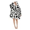 thumbnail image 1 of Faithtur Universal Warm Hooded Sweater Fashion Printing Mink Wool Home Clothes, 1 of 7