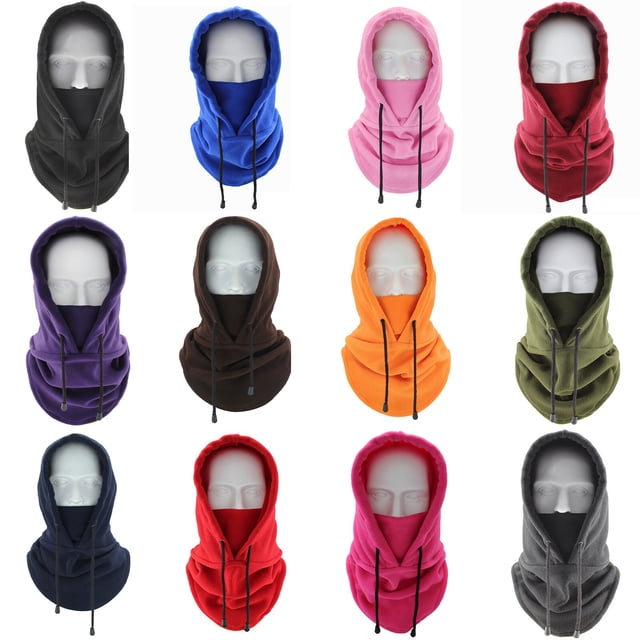 Graflsoa Unisex Winter Balaclava for Cycling, Hiking & Skiing - Adjustable Drawstring, Fleece-Lined, Windproof & Warm, Multifunctional Scarf & Hood, Available in Multiple Colors (TT-DT-07#)