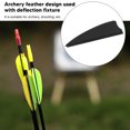 thumbnail image 3 of Feather Fletching, Plastic Feather Fletching Light Weight Easy To Use  for Archery White,Black,Green,Red, 3 of 8