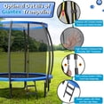 thumbnail image 2 of Gymax Trampoline Récréatif de 12 Pi avec Échelle, Filet d'Enceinte, Coussin de Sécurité, Extérieur, Bleu, 2 of 9