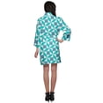 thumbnail image 4 of Moomaya Short Robe For Women Plus Size Printed Cotton Robe Lightweight Nightwear, 4 of 5
