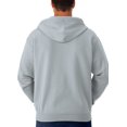 thumbnail image 3 of Jerzees Men's Adult Full Zip Hooded Sweatshirt X Sizes, Athletic Heather, 2X, 3 of 5
