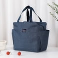 thumbnail image 2 of Lunch Bag Kit for Work - Aluminum Foil Thickened Cloth Lunch Packaging Bag with Utensils Storage for Convenient Food Transport, 2 of 7