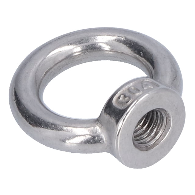 Loewten Lifting Eye Nut, High Strength Threaded Marine Nuts For Mining Equipment For Forestry Machinery For Engineering Cranes