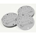 thumbnail image 3 of Inkdotpot Silver Foil Paper Hang Tags Let Love Sparkle Wedding Favor Tags 50 Pieces, 3 of 6