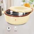 thumbnail image 4 of Aspire 1000 Inner Stainless Steel Casserole - Beige, 725ml | PU Insulated Kitchen Hot Pot - Keeps Food Hot & Fresh For Roti, Biryani | Easy To Carry, Easy To Store, BPA Free, 4 of 5