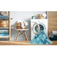thumbnail image 2 of Ahgly Company Tapis d'Intérieur Lavable à la Machine, Carré, Transitionnel, Bleu Ciel Profond, Tapis de Zone, 3 Pieds Carré, 2 of 7