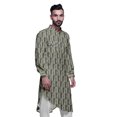 thumbnail image 3 of Atasi Kurta Décontractée Imprimée à Col Mandarin Chemise Ethnique Longue Kurta Asymétrique, 3 of 6
