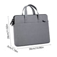thumbnail image 3 of Fareti Sac pour Ordinateur Portable 14 Pouces, Mallette Durable Sac à Main Étui de Protection pour Ordinateur avec Poche avant, Résistant à l'Eau Sac de Transport pour Ordinateur Portable, 3 of 4