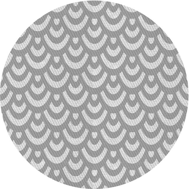 Ahgly Company Tapis d'Intérieur Lavable en Machine Carré Transitionnel Gris Canon, 3 Pieds Carré