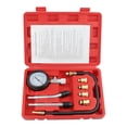 thumbnail image 2 of AKEGAMN Clearance! Petrol Engine Compression Tester Kit For Cars Motorbikes & Mowers W/ 3" Scale Gauge Rubber & Adapters Storage Case Quick Tool - Non-threaded rubber design allows faster testing co, 2 of 7