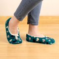 thumbnail image 2 of CHOK Women Soft Fuzzy Furry Home Non-Slip Slipper Socks  Black Hearts  Medium  2 Pairs, 2 of 3