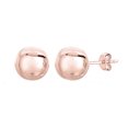 thumbnail image 1 of 14K Rose Gold Ball Stud Earrings, 5mm, 1 of 1