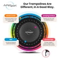 thumbnail image 4 of JumpSport 370 PRO Trampoline D\'entraînement Physique Intérieur Robuste et Léger de 39 Po, Noir, 4 of 10