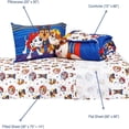 thumbnail image 3 of Pat' Patrouille Ensemble de Draps pour Enfant avec Couette Réversible, Lit Simple en Sac - Ensemble 4 Pcs pour Enfants, 3 of 9