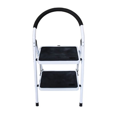 INTBUYING Escabeau à 2 Marches Capacité de Charge 300 Lb Marchepied Pliant Léger