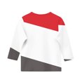 thumbnail image 4 of MeetoTime T-Shirt à Manches 3/4 Rayé Imprimé pour Enfants Col Rond Décontracté Ample Blouses pour Garçons Filles 3-12 Ans, 4 of 4