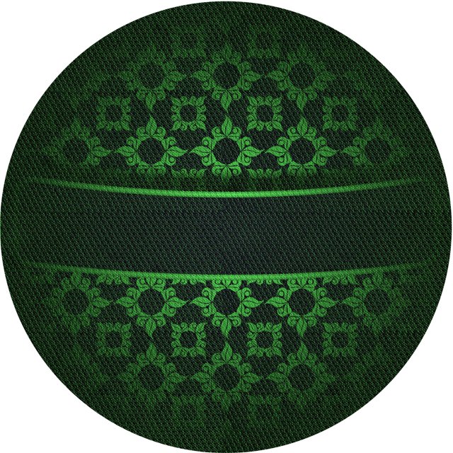 Ahgly Tapis Rond Lavable en Machine Intérieur Transitionnel Vert Émeraude Profond, 5 Pieds Rond