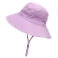 thumbnail image 1 of Toddler Baby Summer Sun Protection Fashion Solid Color Sun-Hat Cute Sunscreen Hat Cap, 1 of 5