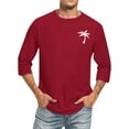 thumbnail image 1 of Birdeem Chemises pour Hommes Hommes Imprimé Col Rond Décontracté Mode Manches Courtes Blouses Col Rond Chemises, 1 of 9