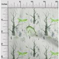 thumbnail image 2 of oneOone Silk Tabby Green Fabric Deer Craft Projects Decor Fabric Printed By The Yard 42 Inch Wide, 2 of 5
