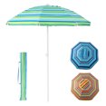 thumbnail image 1 of Gymax Parasol de Plage Portable pour Patio de 6,5 Pi, Ajustable, 1 of 9