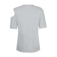thumbnail image 4 of Timegard Hauts à Épaules Dénudées pour Femmes Col Rond à Boutons Manches Courtes Tunique Décontractée d'Été Blouse, 4 of 7