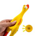 thumbnail image 4 of Transemion Squeaky Dog Toy Joy And Entertainment To Furry Friend Yellow And High Elastic Red bill duck 1Set, 4 of 6
