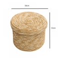 thumbnail image 2 of Woven Seagrass Storage Baskets with Lids Handmade Decorative Storage Baskets for Shelves Toy Gift Cosmetics Organization, 2 of 7