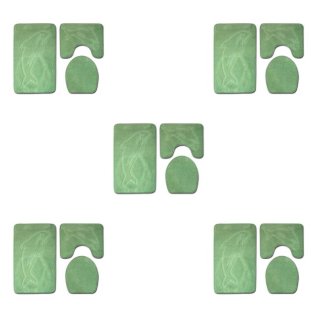 maskred 3x Bathroom Rug Sets Easy To Install Waterproof Anti-slip Multi-functional Eco-friendly Durable PJ210611-B003 5Set