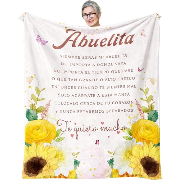 XZYG Abuelita Gifts Abuelita Gifts in Spanish Abuela Gifts Regalos Para Abuela Gifts for Abuela Abuelita Abuelita Gifts from Grandchildren Abuelita Grandma Gifts Throw Blanket(60*80inch)