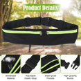 thumbnail image 4 of kurtrusly Lightweight Waist Bag For Jogging Easy And Convenient Adjustable Durable Running Belt Running Bag Green, 4 of 6