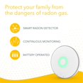 thumbnail image 3 of Airthings 5001029 Wave Détecteur de Radon Numérique Intelligent, Blanc, 3 of 8