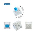 thumbnail image 3 of TianQi 10 PCS Blue Switch Replacement 3 PIN Blue Mechanical Keyboard Switches Clicky Accurate Typing, Dustproof Keyboard Switch for LED Keyboard, Mechanical Gaming Keyboard, 3 of 5