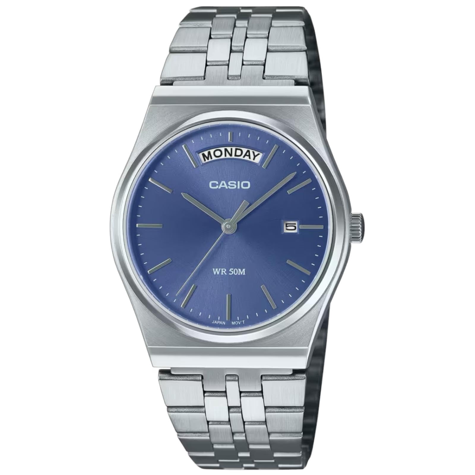 Casio Standard Analog Stainless Steel Blue Dial Quartz MTP-B146D