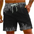 thumbnail image 2 of LSLJS Pantalon Court Décontracté à Imprimé Flamme pour Hommes, Cadeaux pour Hommes, 2 of 9