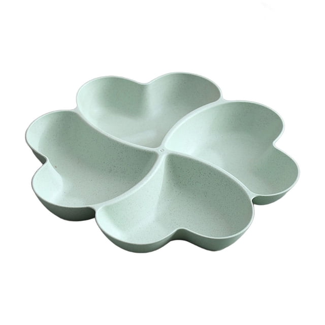 Yhmxh Heart Shaped Dried Fruit Tray Wheats Straw Living Room Fruit Tray Partitioned Candy Tray Home Holiday Snack Box Kitchen Utensils Set Kitchen Essentials Home and Kitchen Kitchen Tools