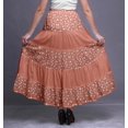 thumbnail image 3 of Bimba Jupes Maxi Imprimées Femmes Style Bohème Gitane Longue Jupe en Coton, 3 of 5