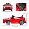 thumbnail image 3 of Aosom 12V Kids Electric Ride On Car with Parent Remote Control Red, 3 of 9
