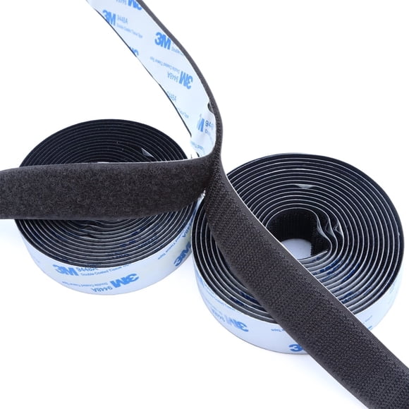 Heavy duty black velcro waterproof, industrial strength adhesive tape 3m, marine grade hook and loop