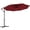 bourgogne, variante sur Costway Parasol Suspendu Déporté de Patio 10 Pi, Réglage d'Inclinaison Facile, 8 Baleines, Cour Arrière, Beige