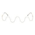 thumbnail image 1 of Fashion Half Glasses Frame No Lens Half Jeweled Frame Decorative Diamonds Gold, 1 of 7