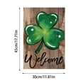 thumbnail image 3 of St. Patricks Day St. Patrick's Day Garden Flag Four Leaves, 3 of 5