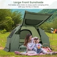 thumbnail image 4 of Goplus 1-Person Compact Portable Pop-Up Tent/Camping Cot w/ Air Mattress & Sleeping Bag, 4 of 10