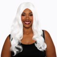 thumbnail image 1 of Long Layered White Wig, 1 of 3