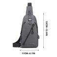 thumbnail image 3 of RXIRUCGD Sling Backpack, Multipurpose Crossbody Shoulder Bag Travel Hiking Daypack Blue, 3 of 7